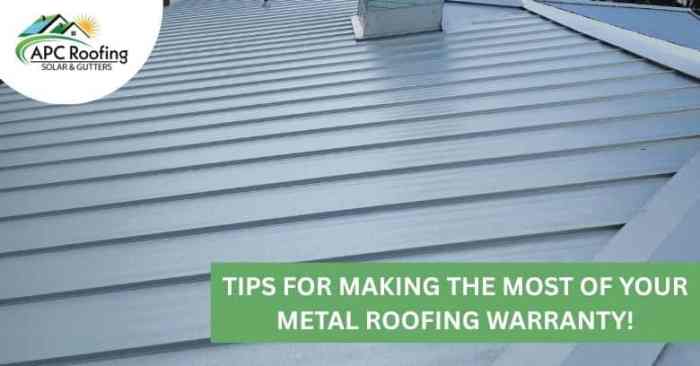 Tips for Making the Most of Your Metal Roofing Warranty! - APC Roofing ...